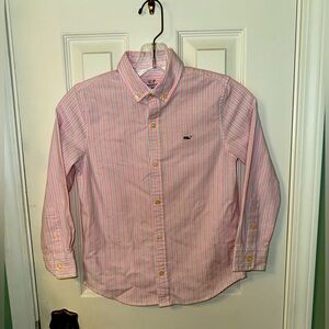 Vineyard Vines Classic Pink and Blue Stripe
Performance Boys Shirt size 7